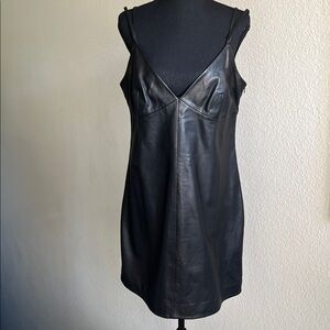 All Saints Sloane Leather Mini Slipdress (NWT), Size 8